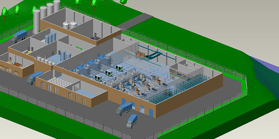FMPDS4-01-Gebaude-Gelaende-1 Progettazione 3D impianti