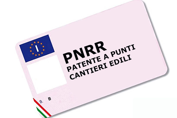 PNRR - introduzione della patente a punti