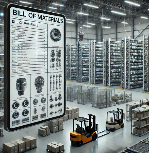 Elaborazione delle distinte materiali