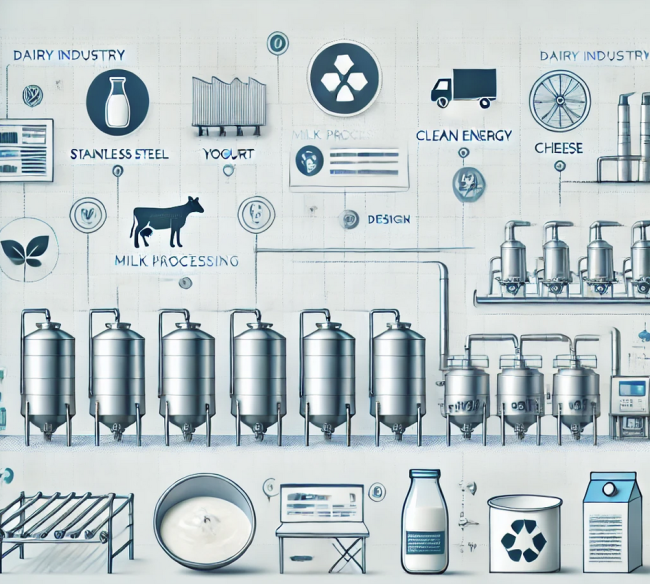 Progettazione di impianti nel settore lattiero-caseario