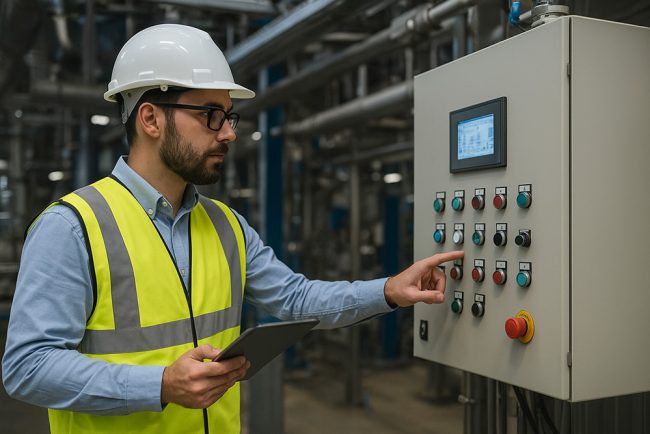 Commissioning di un impianto industriale