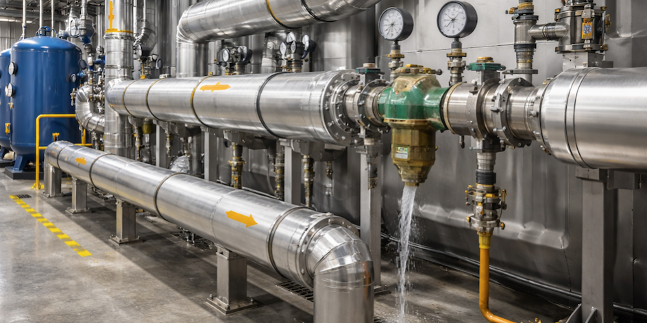 vapore2 Progettazione linee vapore industriali