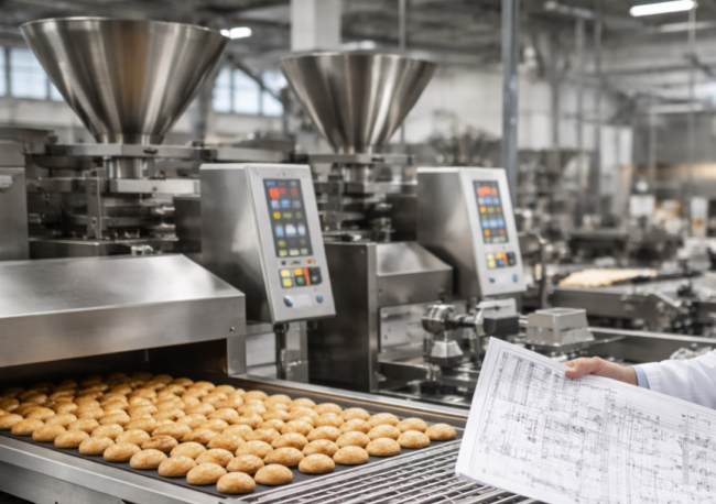 Progettazione impianti per prodotti da forno